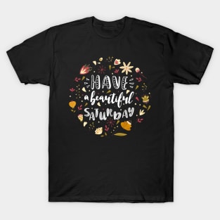 Have A Beautiful Saturday Funny Weekend Lover Quote T-Shirt